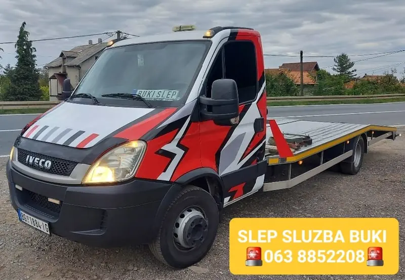 Iveco šlep vozilo Šlep Službe Buki sa brojem telefona 063 885 22 08